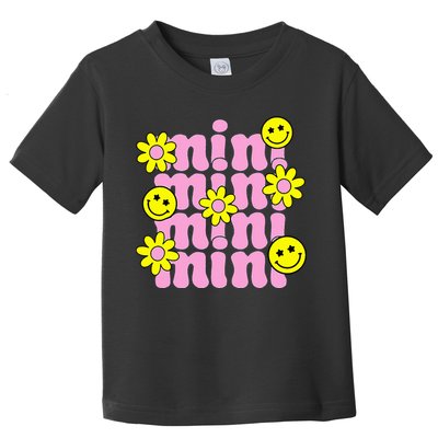 Groovy Mini Retro Flower Happy Mother's Day Family Toddler T-Shirt