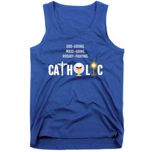 Godloving Massgoing Rosarypraying Catholic Great Gift Cute Gift Tank Top