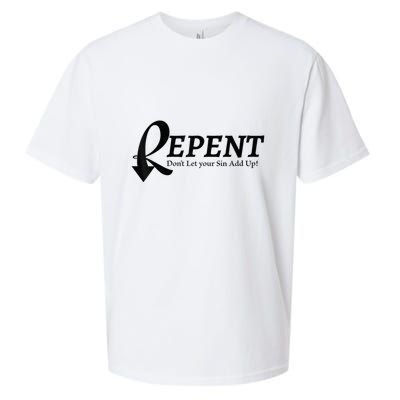Gifts Making Room Repent Dont Let Your Sin Add Up Sueded Cloud Jersey T-Shirt