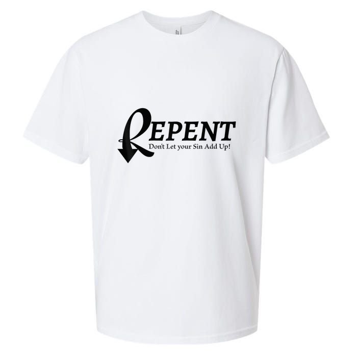 Gifts Making Room Repent Dont Let Your Sin Add Up Sueded Cloud Jersey T-Shirt