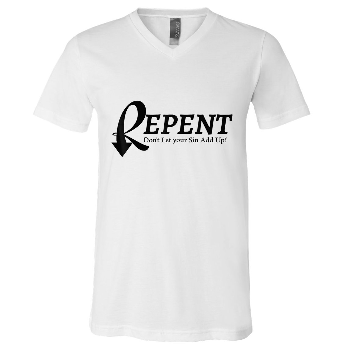 Gifts Making Room Repent Dont Let Your Sin Add Up V-Neck T-Shirt