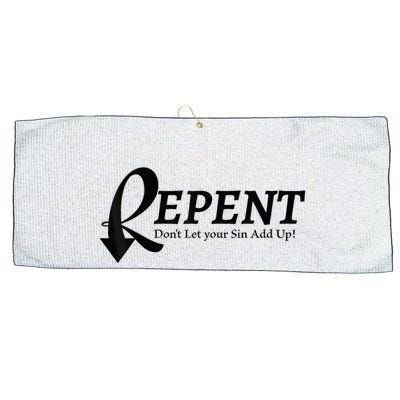 Gifts Making Room Repent Dont Let Your Sin Add Up Large Microfiber Waffle Golf Towel