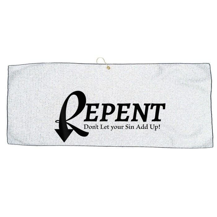 Gifts Making Room Repent Dont Let Your Sin Add Up Large Microfiber Waffle Golf Towel