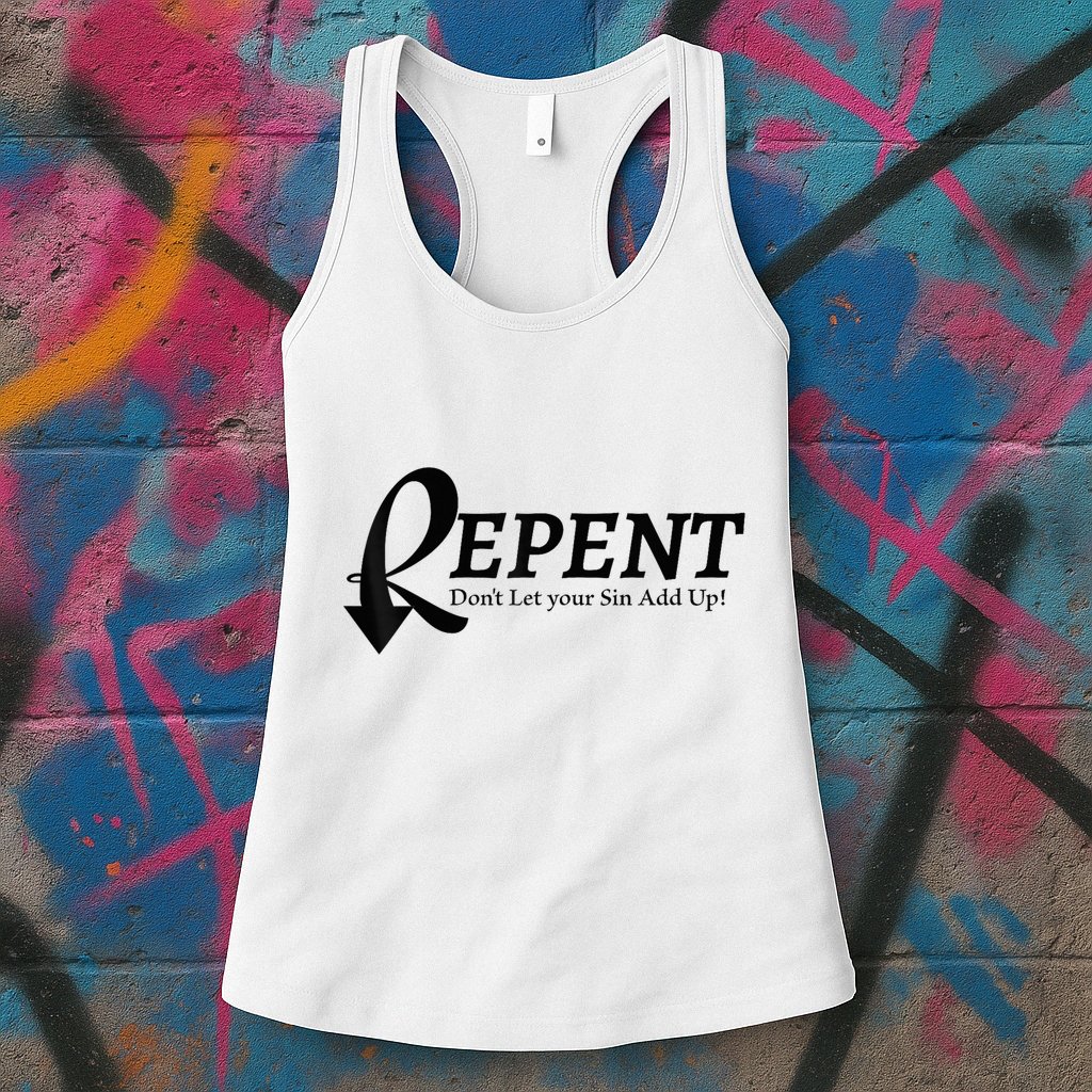 Gifts Making Room Repent Dont Let Your Sin Add Up Womens Tank Top
