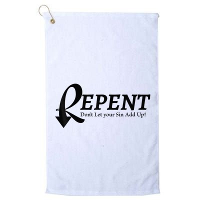 Gifts Making Room Repent Dont Let Your Sin Add Up Golf Towel