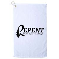 Gifts Making Room Repent Dont Let Your Sin Add Up Golf Towel