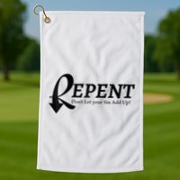 Gifts Making Room Repent Dont Let Your Sin Add Up Golf Towel