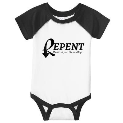 Gifts Making Room Repent Dont Let Your Sin Add Up Infant Baby Jersey Bodysuit