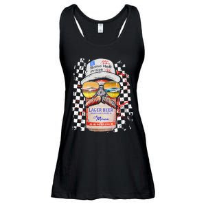 Graphic Motorsport Retro 90s Racing Retro Drinking Beer Ladies Essential Flowy Tank