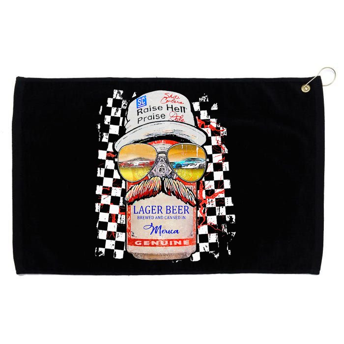 Graphic Motorsport Retro 90s Racing Retro Drinking Beer Grommeted Golf Towel