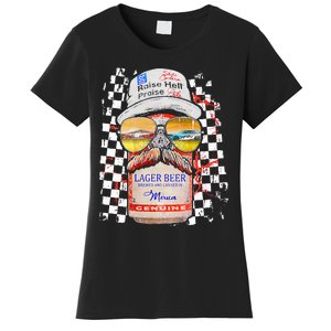 Graphic Motorsport Retro 90s Racing Retro Drinking Beer Women's T-Shirt