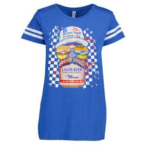 Graphic Motorsport Retro 90s Racing Retro Drinking Beer Enza Ladies Jersey Football T-Shirt