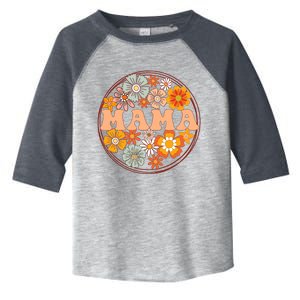 Groovy Mama Retro Flowers Wo MotherS Day Wildflower Mom Toddler Fine Jersey T-Shirt