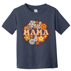 Groovy Mama Retro Flowers Wo MotherS Day Wildflower Mom Toddler T-Shirt