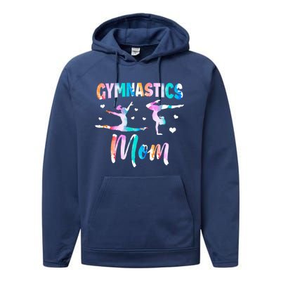 Gymnast Mom Rhythmic Gymnastics Mother Gymnastics Mom Gift Performance Fleece Hoodie