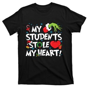 Grinchmas My Student Stole My Heart Teacher Christmas T-Shirt