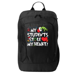 Grinchmas My Student Stole My Heart Teacher Christmas City Backpack