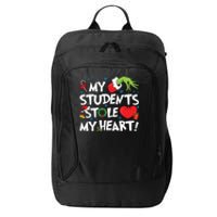 Grinchmas My Student Stole My Heart Teacher Christmas City Backpack