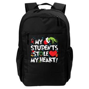 Grinchmas My Student Stole My Heart Teacher Christmas Daily Commute Backpack