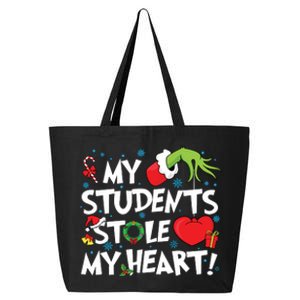 Grinchmas My Student Stole My Heart Teacher Christmas 25L Jumbo Tote