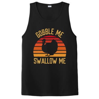 Gobble Me Swallow Funny Thanksgiving Feast Turkey Trot PosiCharge Competitor Tank