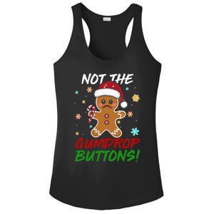 Gingerbread Man Santa Hat Not The Gumdrop Button Xmas Ladies PosiCharge Competitor Racerback Tank