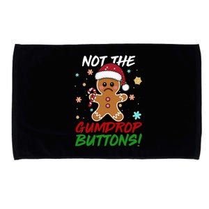 Gingerbread Man Santa Hat Not The Gumdrop Button Xmas Microfiber Hand Towel