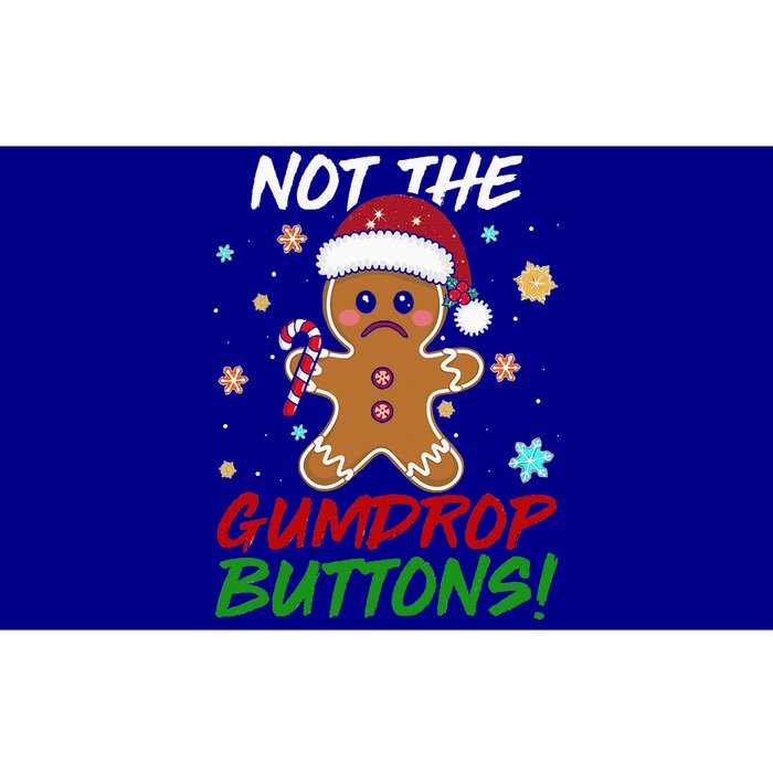 Gingerbread Man Santa Hat Not The Gumdrop Button Xmas Bumper Sticker