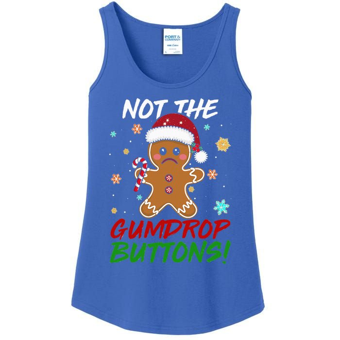 Gingerbread Man Santa Hat Not The Gumdrop Button Xmas Ladies Essential Tank