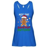 Gingerbread Man Santa Hat Not The Gumdrop Button Xmas Ladies Essential Flowy Tank