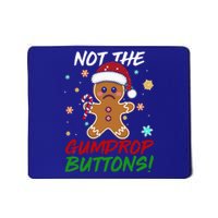 Gingerbread Man Santa Hat Not The Gumdrop Button Xmas Mousepad