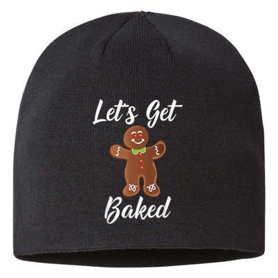 Gingerbread Man Shirt Let's Get Baked Gingerbread Cookie Tee Sustainable Beanie