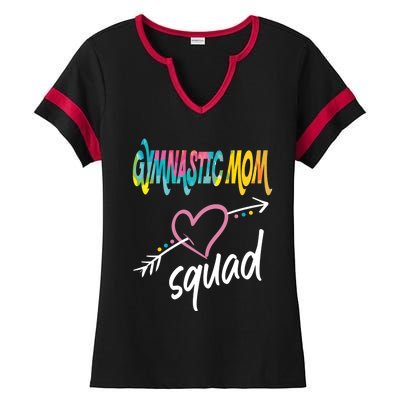 Gymnastic Mom Squad Gymnast Mom Great Gift Ladies Halftime Notch Neck Tee