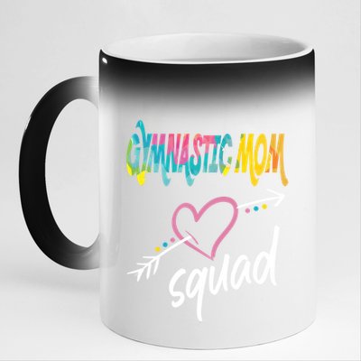 Gymnastic Mom Squad Gymnast Mom Great Gift 11oz Black Color Changing Mug