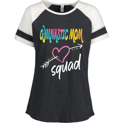 Gymnastic Mom Squad Gymnast Mom Great Gift Enza Ladies Jersey Colorblock Tee