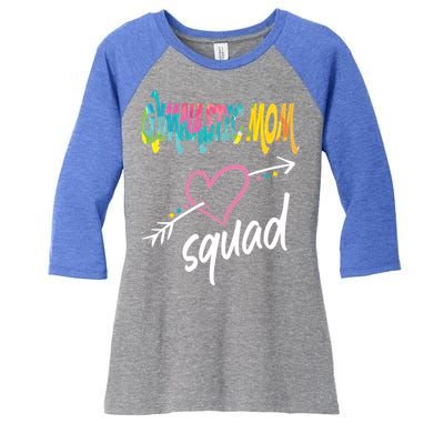 Gymnastic Mom Squad Gymnast Mom Great Gift Women's Tri-Blend 3/4-Sleeve Raglan Shirt