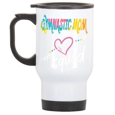 Gymnastic Mom Squad Gymnast Mom Great Gift Stainless Steel Travel Mug