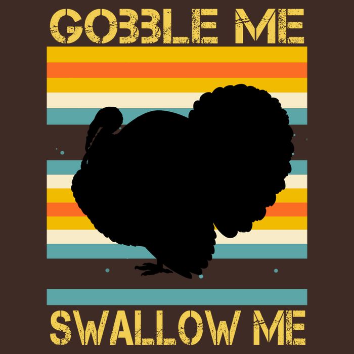 Gobble Me Swallow Me Funny Turkey Cooling Performance Crew T-Shirt
