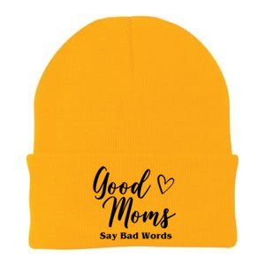 Good Moms Say Bad Words Funny Gift Knit Cap Winter Beanie