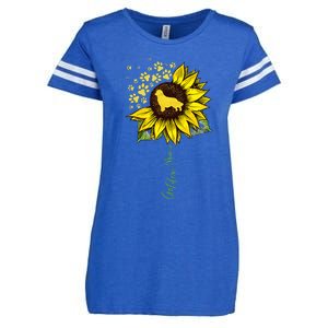 Golden Mom Sunflower Golden Retriever Lover Gifts Dog Mama Enza Ladies Jersey Football T-Shirt