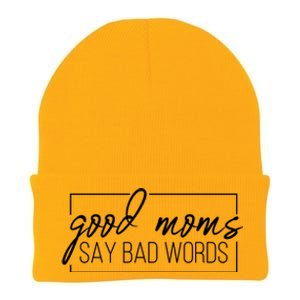 Good Moms Say Bad Words Funny Knit Cap Winter Beanie