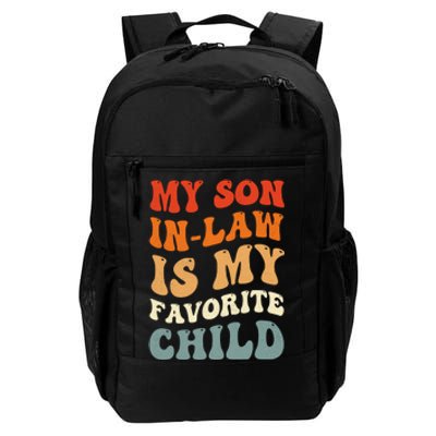 Groovy My Son In Law Is My Favorite Child Son In Law Funny Daily Commute Backpack