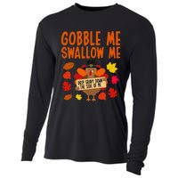 Gobble Me Swallow Me Drip Gravy Down The Side Of Me Turkey Cooling Performance Long Sleeve Crew