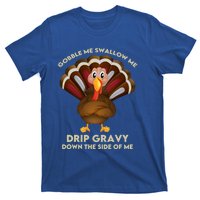 Gobble Me Swallow Funny Thanksgiving Vintage Turkey Trot Cool Gift T-Shirt