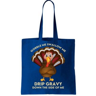 Gobble Me Swallow Funny Thanksgiving Vintage Turkey Trot Cool Gift Tote Bag