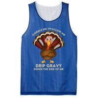 Gobble Me Swallow Funny Thanksgiving Vintage Turkey Trot Cool Gift Mesh Reversible Basketball Jersey Tank