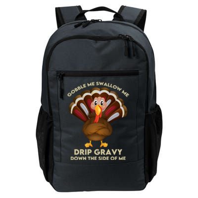 Gobble Me Swallow Funny Thanksgiving Vintage Turkey Trot Cool Gift Daily Commute Backpack