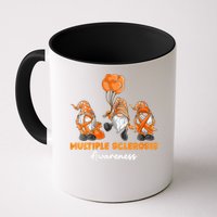 Gnomes Multiple Sclerosis Awareness Orange Ribbon Mug