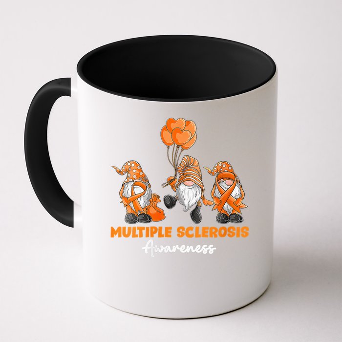 Gnomes Multiple Sclerosis Awareness Orange Ribbon Mug