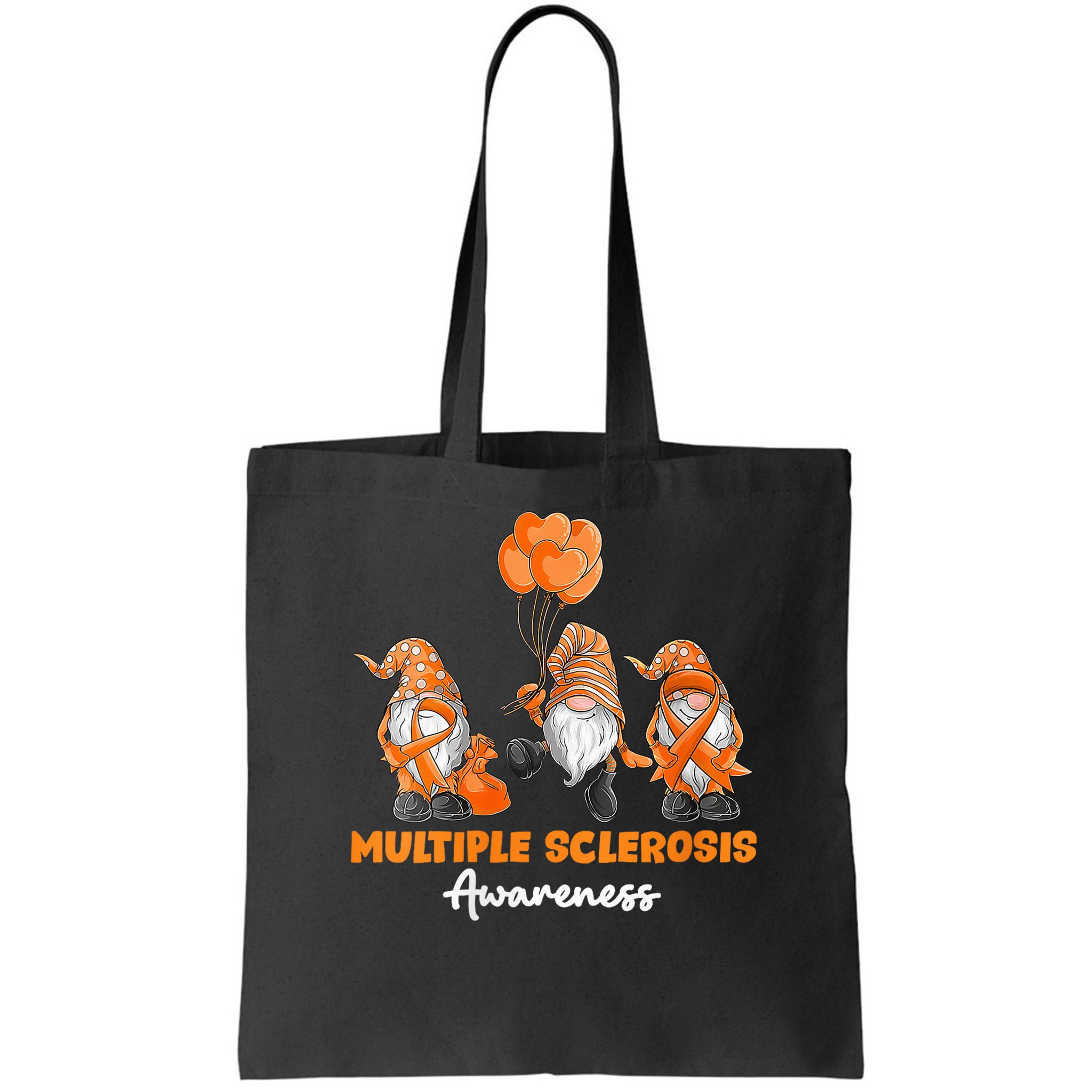 Gnomes Multiple Sclerosis Awareness Orange Ribbon Bag